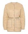 Moncler Alleuze Quilted Down Jacket In Nude