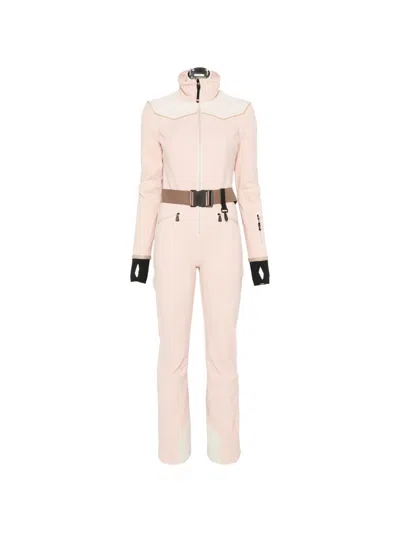Moncler All-in-one Ski Suit In Pink