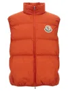 Moncler Almaz Super Light Nylon Down Vest In Orange