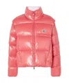 Moncler Almo Long-sleeved Down Jacket In Pink