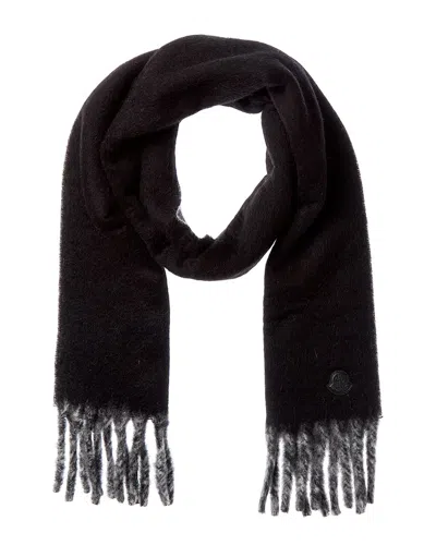 Moncler Alpaca & Wool-blend Scarf In Black