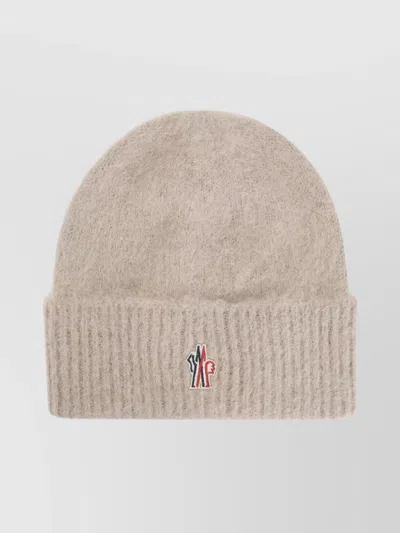 Moncler Alpaca Blend Fluffy Hat In Neutral