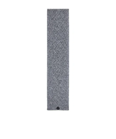 Moncler Alpaca Blend Scarf In Gray