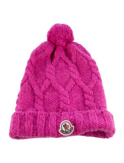 Pre-owned Moncler Alpaca Wool Beanie In Pink