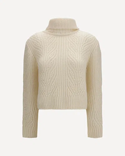 Moncler Alpaca-blend Turtleneck Sweater In Neutral