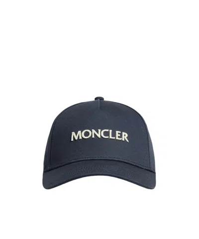 Moncler Alphabet Detail Baseball Cap In Black