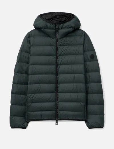 Moncler Alrai Hooded Short Down Jacket In Black