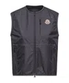 Moncler Alshain Vest Sleeveless Design Chest Pocket In Black
