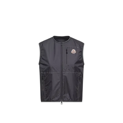 Moncler Gilet Alshain, Femme, Bleu, Taille: 4 In Black