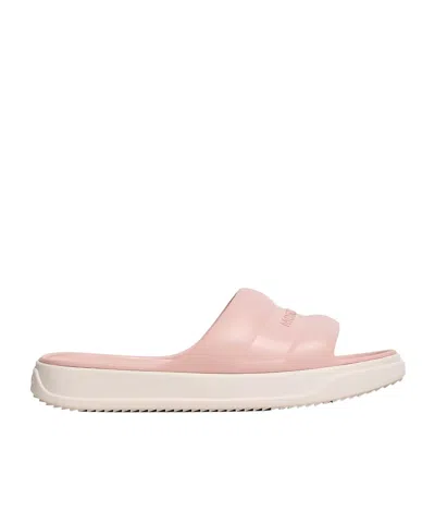 Moncler Altive Logo Slide Sandals In Pink