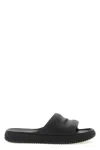 Moncler Altive Slide Sandals Open Toe Flat In Black