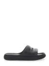 Moncler Elevated Comfort Sandals With 3.7 Cm Sole Height In Black
