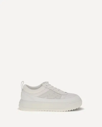 Moncler Altive Sneakers In Nubuck And Suede In Multi