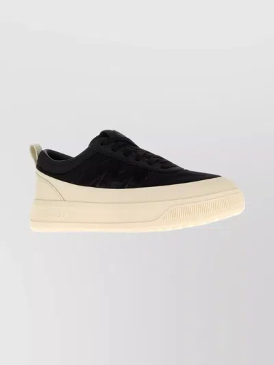 Moncler Altive Sneakers With Round Toe And Pull Tab In Black