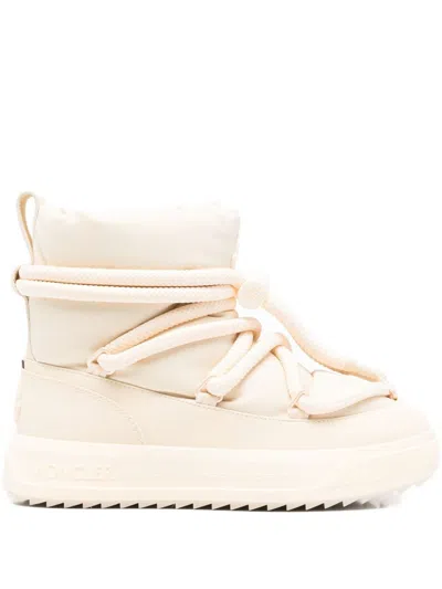 Moncler Altive Mid Snow Boots In Beige In Neutral