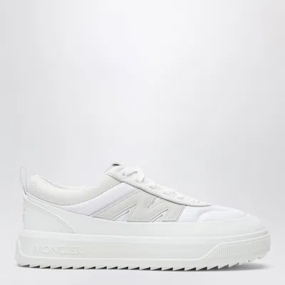 Moncler Altive Suede And Nubuck Leather Sneakers In White In Multi