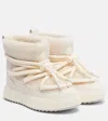 Moncler Altive Teddy Snow Boots In White