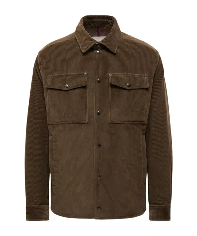 MONCLER AMBROISIE CORDUROY DOWN SHIRT JACKET