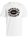 Moncler American Football Pattern T-shirt In 白色