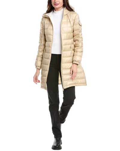 Moncler Amintore Hooded Down Coat In Beige