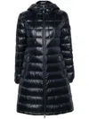 Shop Moncler Amintore Hooded Down Coat In Blue