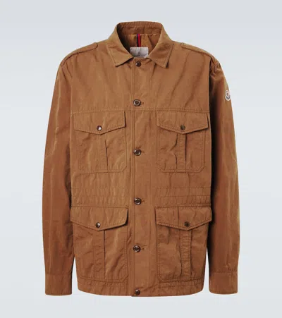 Moncler Amnicon Field Jacket In Brown