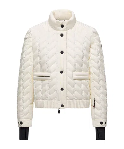 Moncler Anaga Down Ski Jacket In White