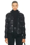 Moncler Ancy Lightweight Quilted Checkerboard Jacket In Black