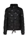 Moncler Ancy Lightweight Quilted Checkerboard Jacket In Black