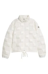 Moncler Ancy Quilted Down Jacket In Silk White