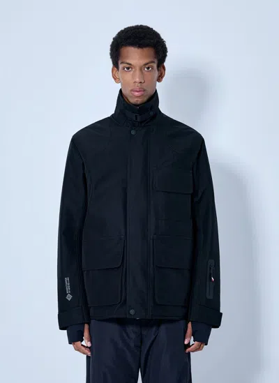 Moncler Andes Hooded Insulated Ski Jacket In Blue