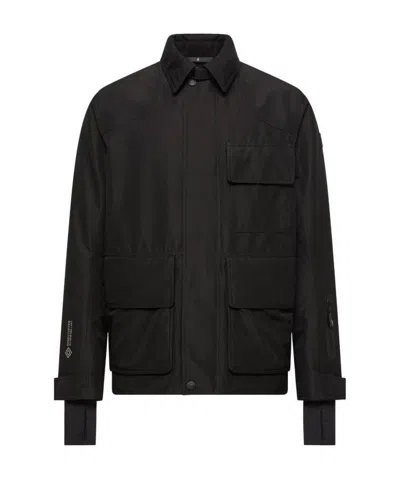 Moncler Andes Hooded Insulated Ski Jacket In Black