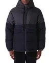 Moncler Andres Jacket In Nylon And Wool In Blue
