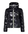 Moncler Andro Nylon Down Jacket In Navy Blue