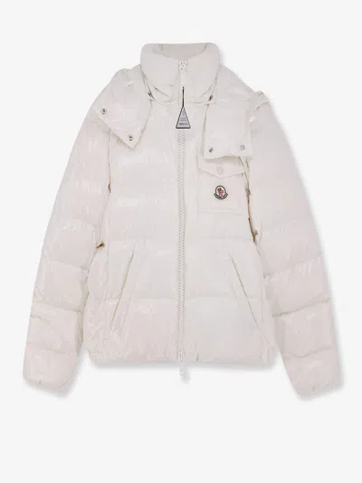 Moncler Andro Down Jacket With Hood In White