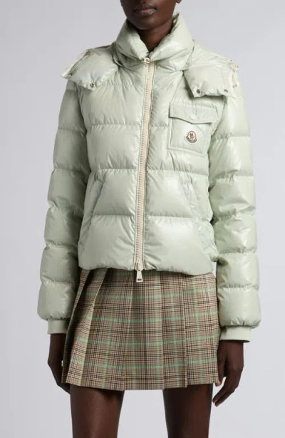 Moncler Andro Down Puffer Jacket In Green
