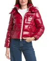Moncler Andro Down Puffer Jacket In Red