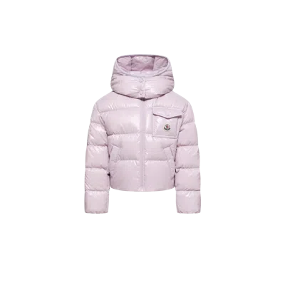 Moncler Kids' Andro Hooded Down Jacket, Girls, Purple, Size: 8y