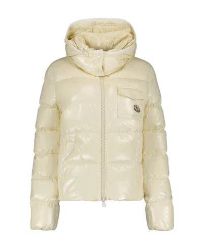 Moncler Andro Hooded Jacket In Nude