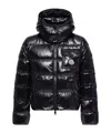 Moncler Andro Hooded Short Down Jacket With Detachable Hood In Black