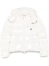 Moncler White Andro Hooded Short Down Jacket In White