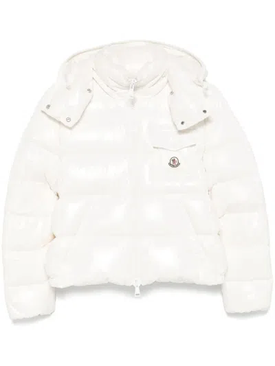 Moncler Andro Hooded Short Down Jacket In White