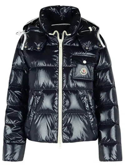 Moncler Beaded Hooded Down Jacket In Multicolor