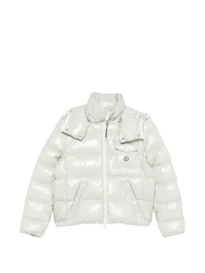 Moncler Andro Padded Shiny Jacket In White