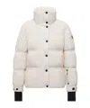 Moncler Anglin Padded Jacket With Logo-patch In Neutral