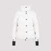 Moncler Anglin Padded Jacket With Logo-patch In White