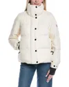 Moncler Anglin Padded Jacket With Logo-patch In White