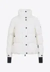 Moncler Anglin Padded Jacket With Logo-patch In White