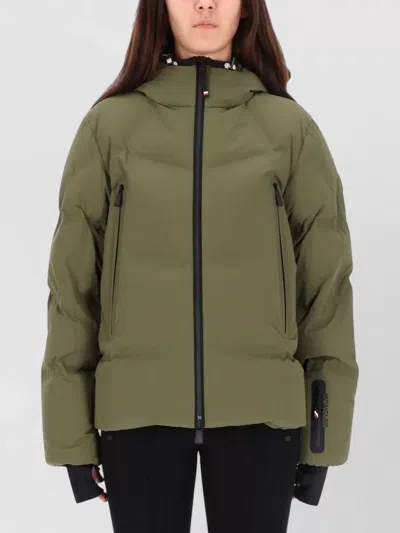 Moncler Angren Hooded Ski Jacket Padded In Green
