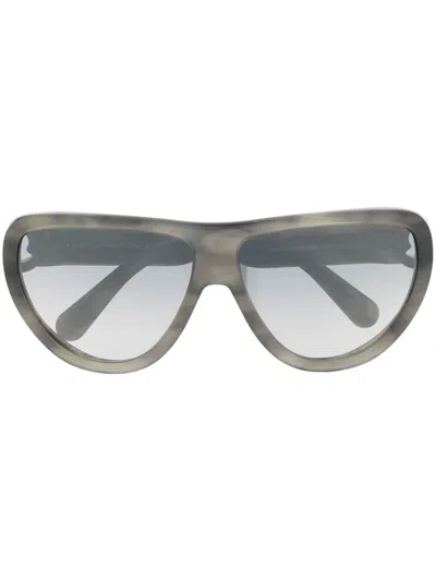 Moncler Oversized-frame Sunglasses In Grey